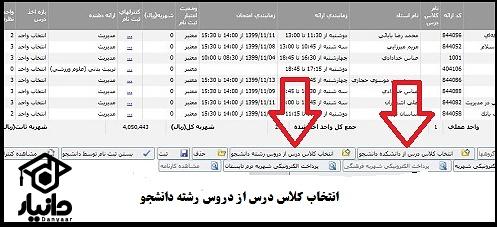 آموزش انتخاب واحد دانشگاه آزاد